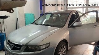 Honda Accord Window regulator replacement