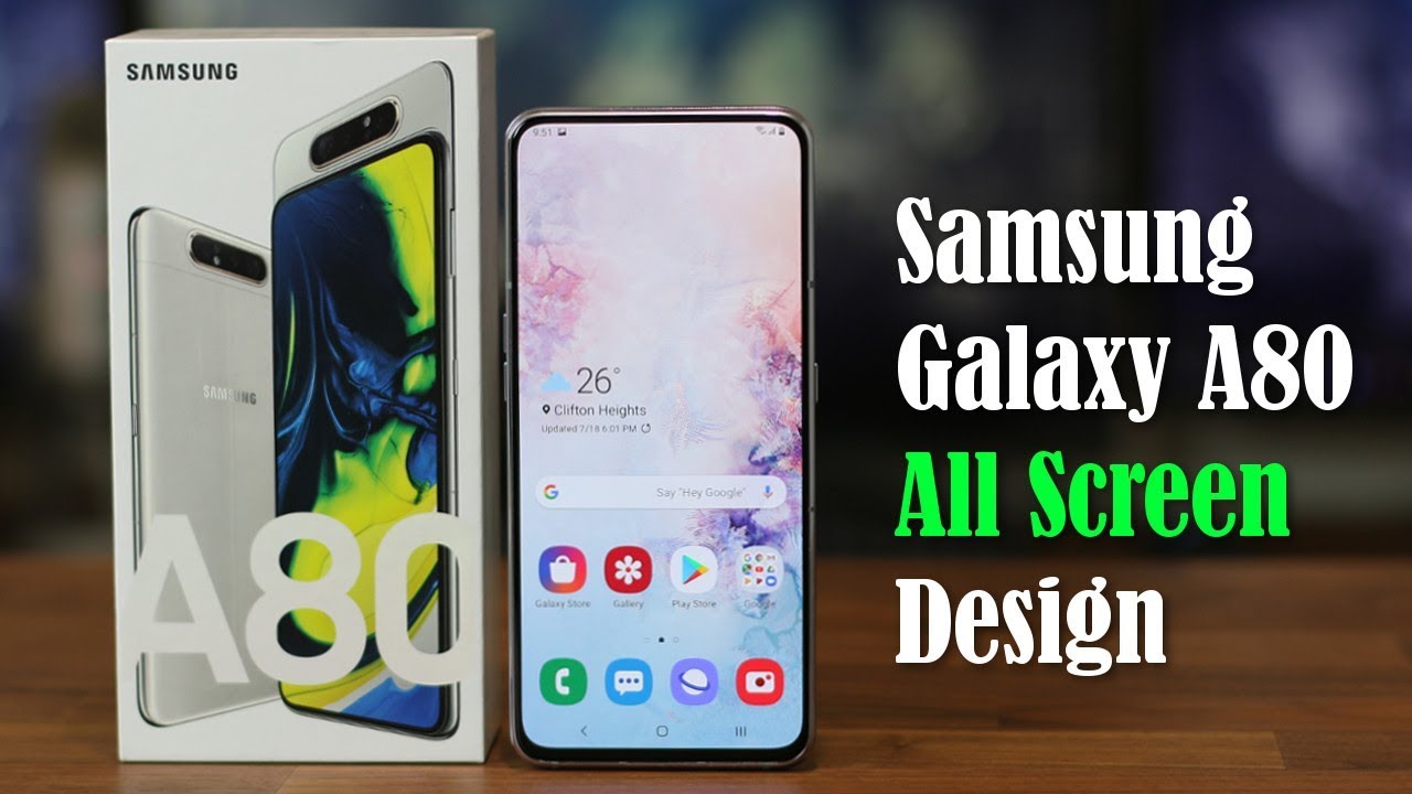 Samsung Galaxy A80 "All Screen Phone" - Unboxing, First Time Setup and Review