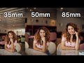 35mm vs 50mm vs 85mm Lens Comparison for Portrait Photography
