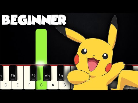 Pokemon Theme Song | BEGINNER PIANO TUTORIAL + SHEET MUSIC by Betacustic
