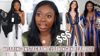 WEARING INSTAGRAM CLOTHING IN REAL LIFE! I SPENT $$$ ON IN THE STYLE AND THEY LOST MY ITEMS?
