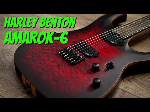 Harley Benton Amarok-6 BKRD Quilted Burst - Demo & Review
