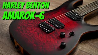 Video thumbnail for Harley Benton Amarok-6 BKRD Quilted Burst - Demo & Review by SRGuitar