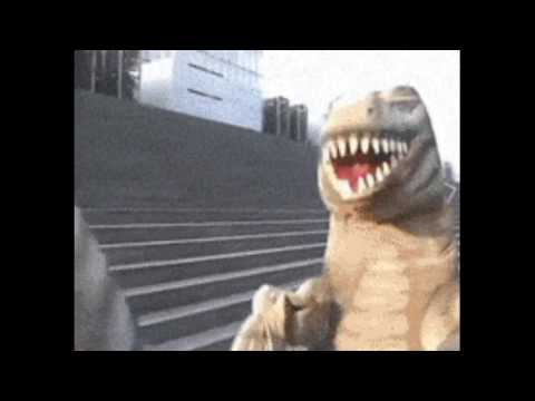 i was bored so i made a gif music video of dinosaurs dancing to my song Jeff Gordon feat. AJ Bray