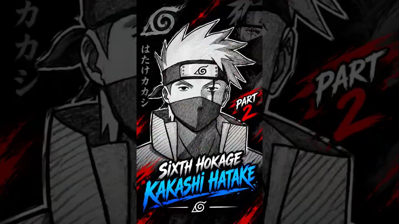 Kakashi Hatake The Copy Ninja 🥶 Drawing Part 2