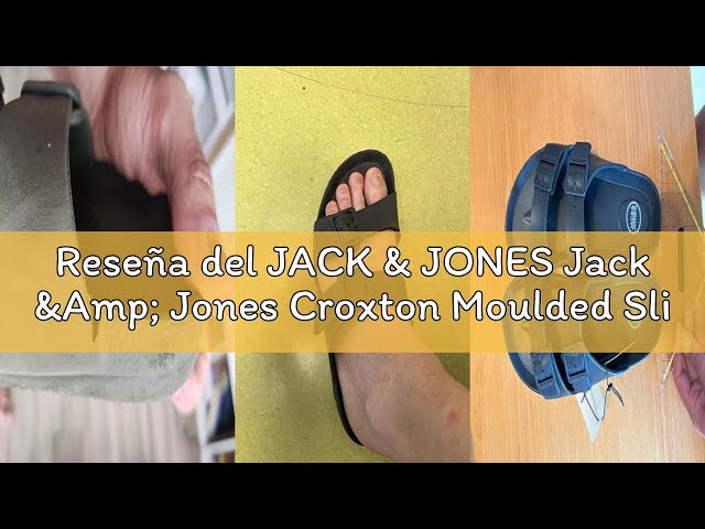 Vídeo relacionado con JACK & JONES Jfwcroxton Moulded Noos Sandalias Hombre, antracita, 42 EU