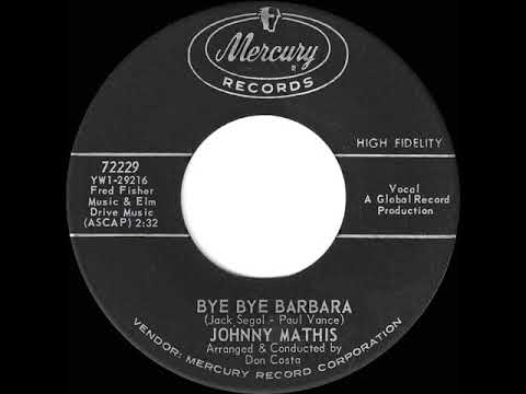 1964 HITS ARCHIVE: Bye Bye Barbara - Johnny Mathis