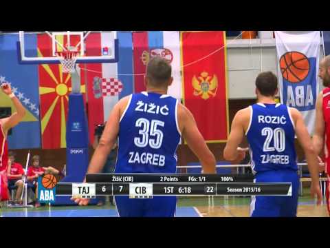 ABA Liga 2015/16, Round 15 match: Tajfun - Cibona (19.12.2015)
