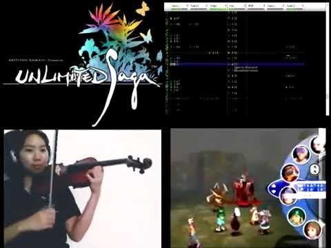 Unlimited SaGa: battle theme (violin cover) feat. garrrzzz