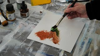 Abstrakte malerei/ How to paint/Demo Peinture abstraite/Abstract Art /Pintura abstracta