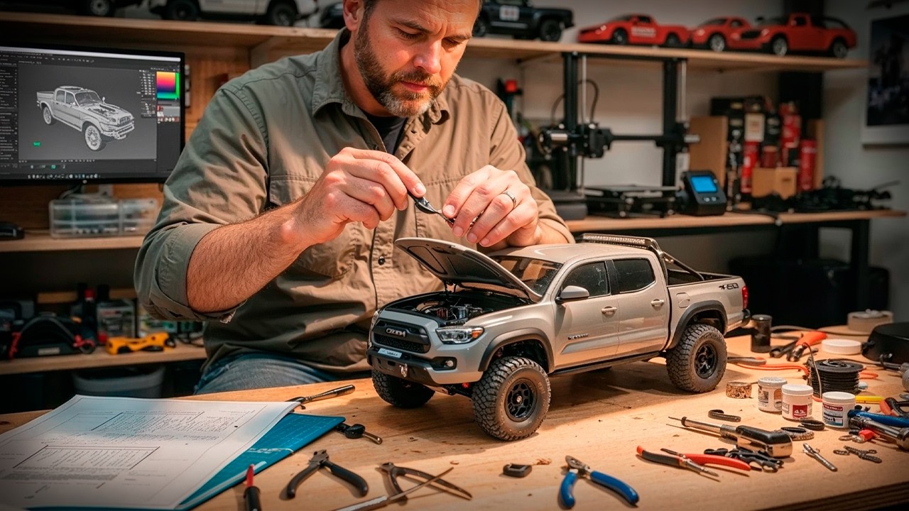 Man Builds an INCREDIBLE, Fully Functional 3D-Printed Toyota Tacoma by @CURV-LAB