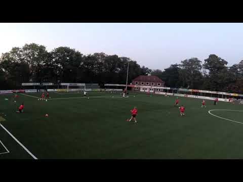 Fussballtraining: Passtraining - Passwettbewerb mit schnellem Absetzen