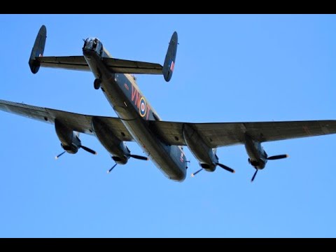 AVRO LANCASTER B1 FLY-BY AT THE LMA ELVINGTON RC MODEL SHOW LINE ON SUNDAY - TBOBBORAP1 # 2 - 2022