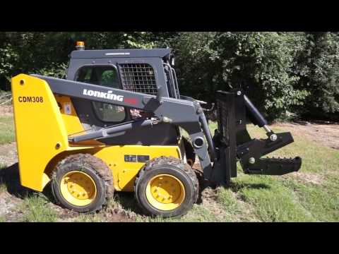 12  Rotating Tree Shear HD 5  Cylinder Skid Steer Tractor Loader Attachment