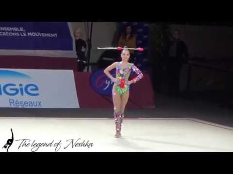 2019.03.31 Тье - Аверина Арина 1998 🇷🇺RUS - Булавы 21,75 🥈 - Grand Prix Thiais