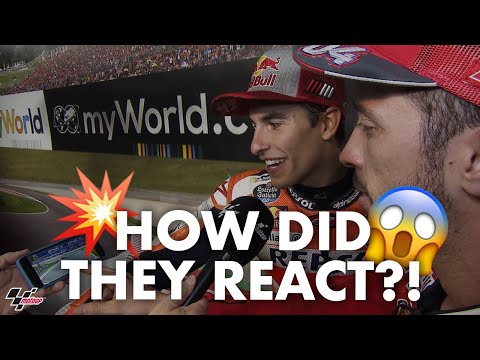 Dovizioso + Marquez react to their last lap battle! | 2019 #AustrianGP
