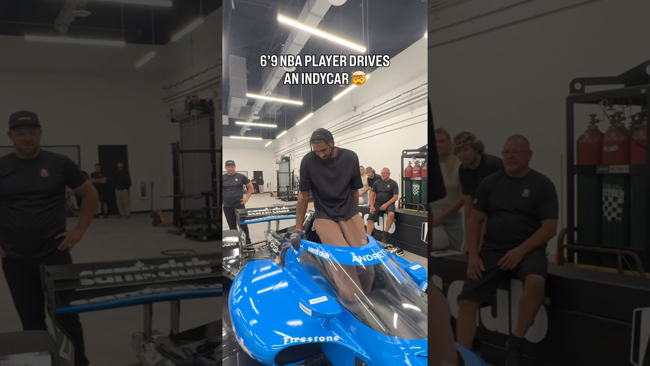 Click to watch the video “Pacers player Obi Toppin tries INDYCAR. YouTube this week 👀”