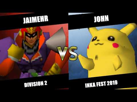Inka Fest 2019 - JaimeHR (Pikachu, Falcon) Vs. John (Pikachu) SSB64 Division 2