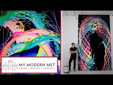 Completely Mesmerizing Spin Paintings by Callen Schaub