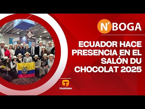 Ecuador hace presencia en el salón Du Chocolat 2025