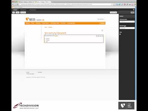 TYPO3 Neos - Erster Überblick