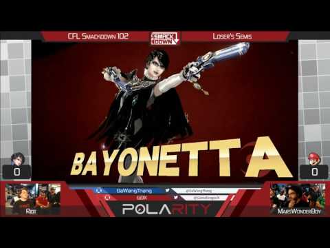 CFL Smackdown 102 WiiU - Riot (Bayonetta) vs MarsWonderBoy (Mario) - Losers Semis