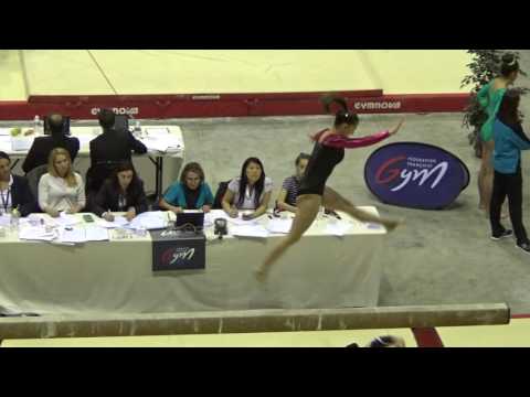 Championnat de France GAF - poutre elisa