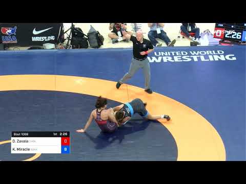 62 Kg Rr Rnd 2 Desiree Zavala Choker Wrestling Club Vs Kayla Miracle Sunkist Kids Wrestling Club 2