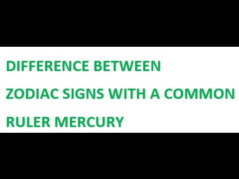 Is Mercury the ruler of Gemini or Virgo as per astrology..?