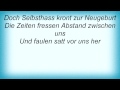 Totenmond - Dekadenz '98 Lyrics