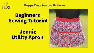 How to Sew an Utility Apron — Easy Beginner Project | JENNIE Pattern