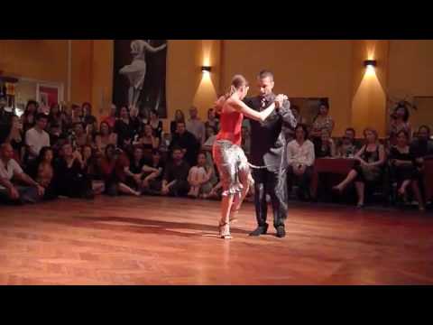  Andrea Misse  and  Javier Rodriguez  are  dancing  to  the  tango  "  Arrabal  "