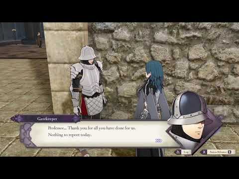 Gatekeeper cries over Jeralt's death.|Fire Emblem Three Houses