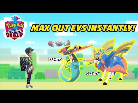 How to EV Train INSTANTLY in Pokemon Sword and Shield! Quick EV Training Method!