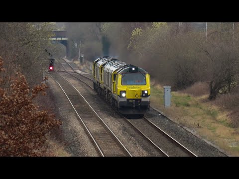 FL Class 70 & 66 No's 70017 & 66607 & 66620 & 70016 & 66615 & 70010 on 6K98 on 20.03.21 - HD