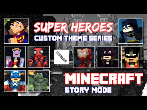 issumer - Super Heroes World - Minecraft Story Mode FULL Playthrough (Fully Customized Skin)