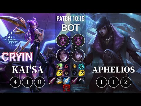 ES Cryin Kai'Sa vs Aphelios Bot - KR Patch 10.15
