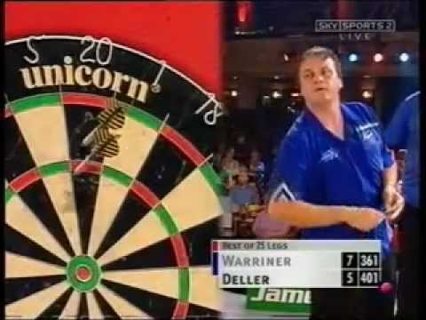 Keith Deller v Alan Warriner - 2002 World Matchplay Darts Part 3/4