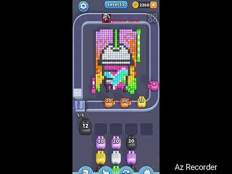 Pixel Flow Level 55 Walkthrough