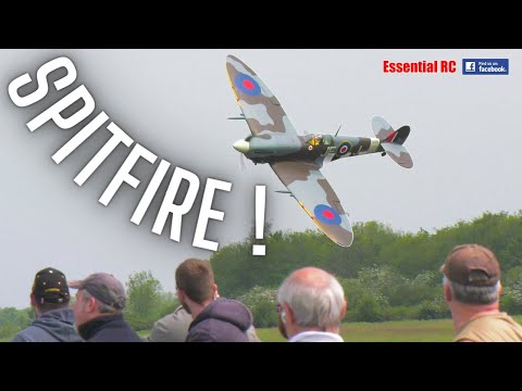 SPITFIRE ! STRAFING TIBENHAM AIRFIELD | RC WARBIRD ACTION