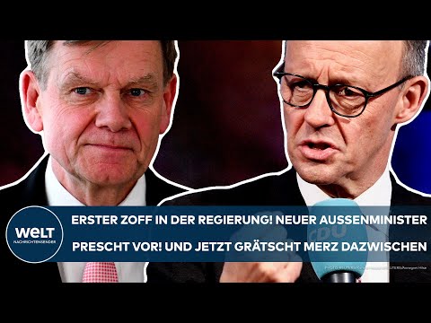 DEUTSCHLAND: Erster Regierungszoff! Neuer Außenminister prescht vor! Jetzt grätscht Merz dazwischen!
