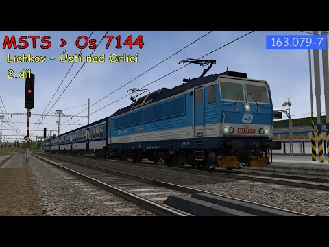 MSTS►Os 7144►ČD 163.079-7►TraťBP►Lichkov - Ústí nad Orlicí 2.díl ►Jackey