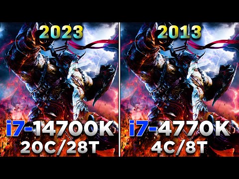 Core i7 14700K (2023) vs Core i7 4770K (2013) | PC Gameplay Tested (10 Years Difference CPU Tested)