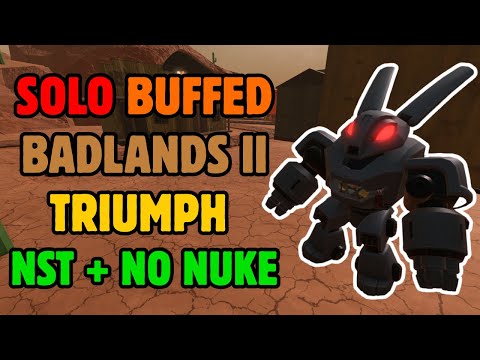 [FIRST EVER] SOLO BUFFED BADLANDS TRIUMPH TRUE NST + NO NUKE | STRAT DOC + EASY GUIDE | Roblox TDS