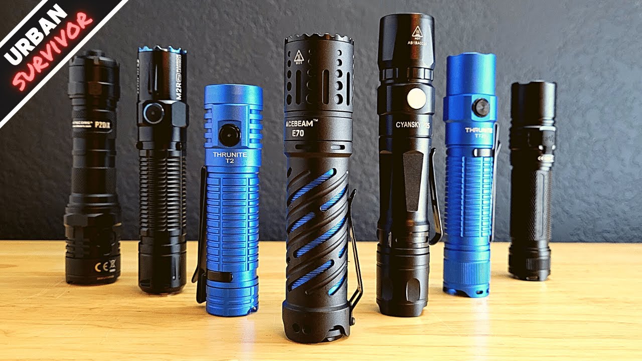 21700 EDC Flashlights Compared ACEBEAM v NITECORE v THRUNITE v