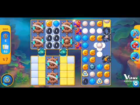 Fishdom. 9010 level no boosters and diamonds. 16 moves