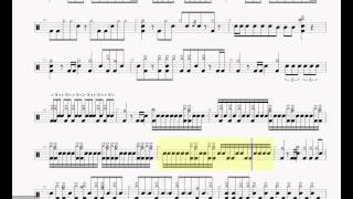 U.S. Drag Drum Solo Transcription (Missing Persons)