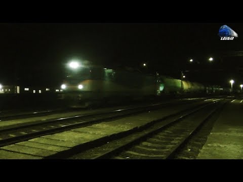 LE5100 40-0494-7&Marfar GFR Tanker Train in Noapte/Night in Gara Beclean pe Someș Station 24Apr2019