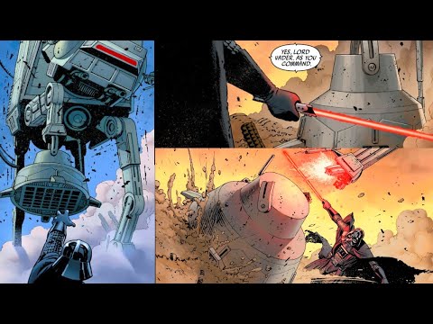 When Darth Vader Sliced the Legs off an AT-AT Walker(Canon) - Star Wars Comics Explained