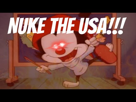 Wakko’s America, but wakko is CRAZY! (YTP)